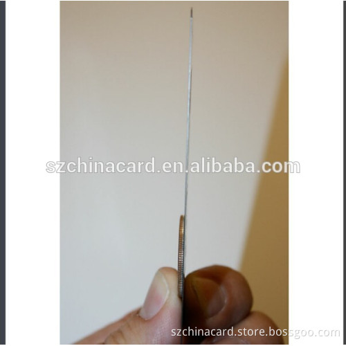 China manufacturer high quality Durable Nice Brushed blank cheap metal business cards